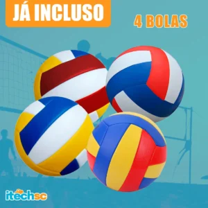 Kit 04 Bolas Volei De Praia Profissional Quadra Areia Treino (1)