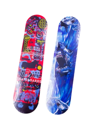 Kit 02 Skate Infantil Semi Profissional Estampado 60cm 45kg