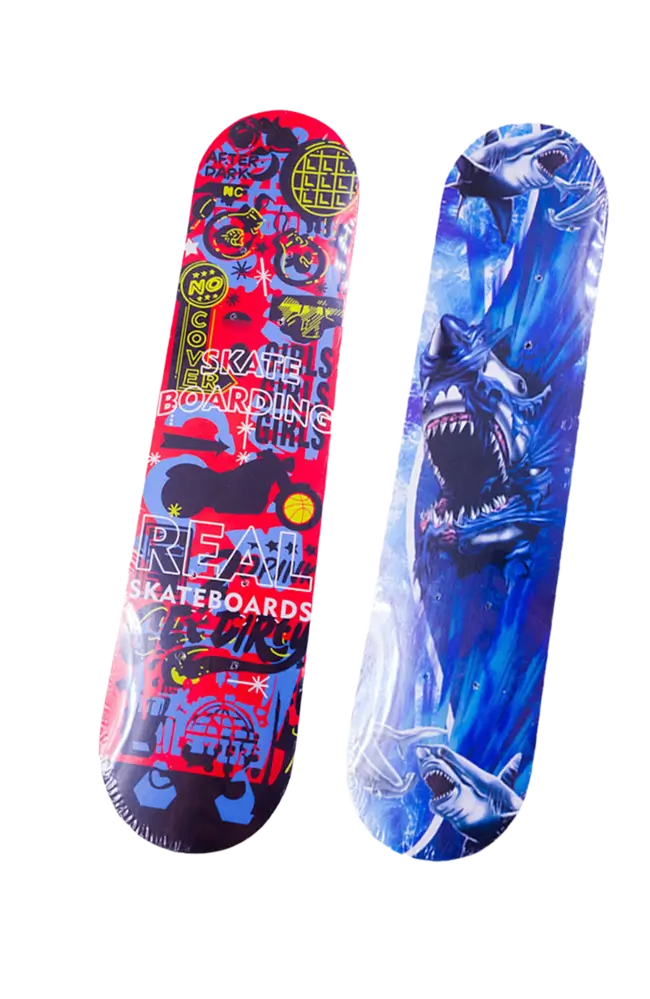Kit 02 Skate Infantil Semi Profissional Estampado 60cm 45kg