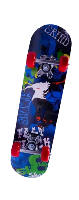 Skate Infantil Semi Profissional Montado Estampado 60cm 45kg