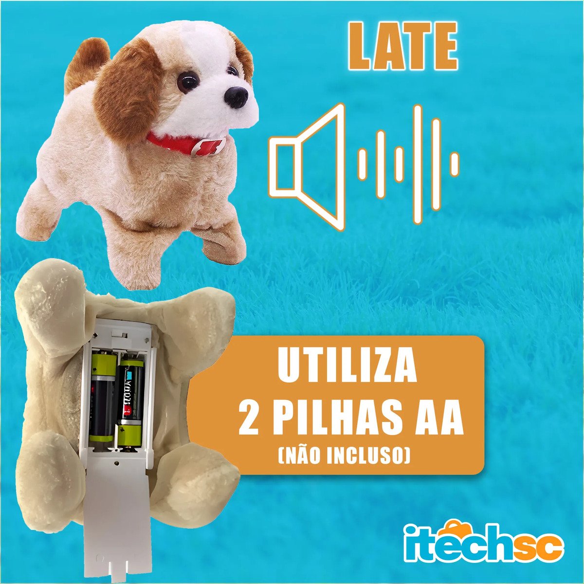 Cachorro De Pelúcia Pula Anda Late Da Cambalhota Brinquedo