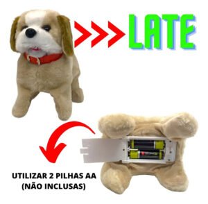 Cachorro De Pelúcia Pula Anda Late Da Cambalhota Brinquedo