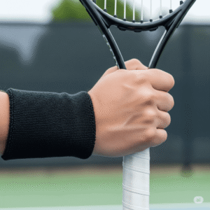 Munhequeiras Esportiva Pulso Toalha Academia Unissex Cor Preto