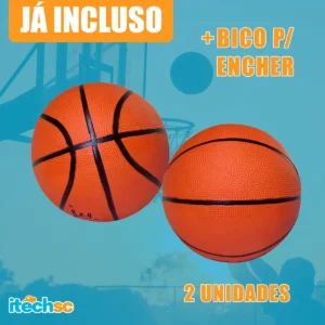 Kit 02 Bolas De Basquete Profissional Oficial Basketball