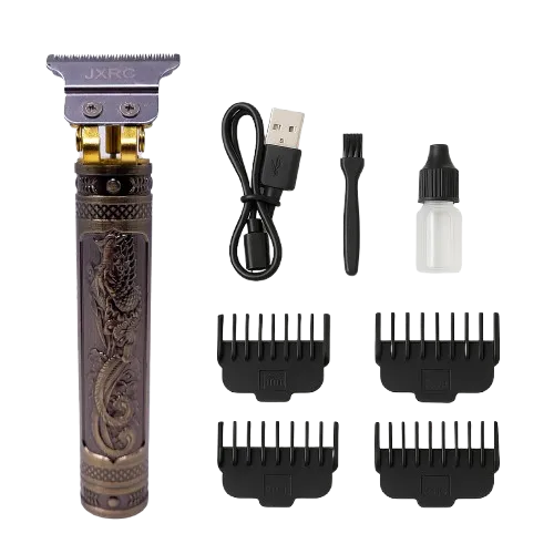 Máquina De Cortar Cabelo E Barbeador Acabamento Recarregável