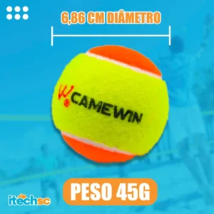 Bola Beach Tennis Bola Bolinha Tênis Com 03 Unidades Macia