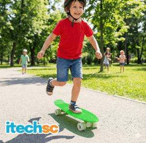 Skate Cruiser Mini Longboard Montado Completo Infantil