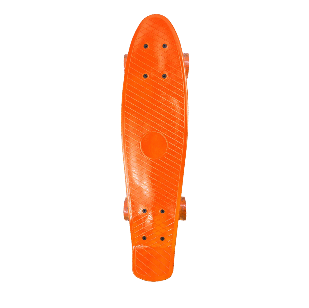 Skate Cruiser Mini Longboard Montado Completo Infantil Laranja