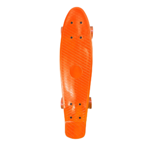Skate Cruiser Mini Longboard Montado Completo Infantil Laranja