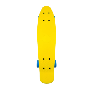 Skate Cruiser Mini Longboard Montado Completo Infantil amarelo
