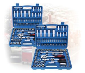 Kit 02 Maletas de Ferramentas 108 Peças CR-V - Jogo Chave Catraca