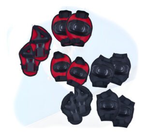 Combo 2 Kits Proteção Joelheira Cotoveleira Protetor Punho