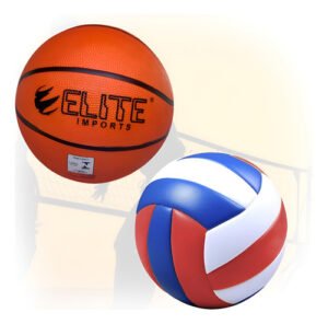 Combo Bola Infantil Kit 1 Volei Oficial 1 Basquete Tamanho 5