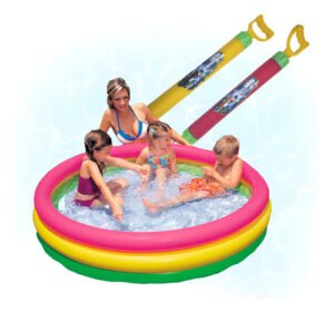 Combo Piscina Inflavel Infantil 105 Litros + 2 Lança Água