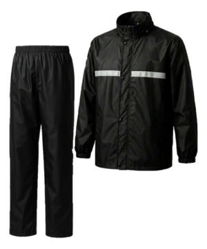 Conjunto Capa de Chuva Motociclista PVC Impermeável com Refletivo