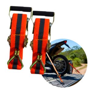 Kit 2 Cintas Catraca Reforçada Metal Amarração Carga 4,5m