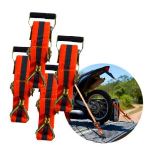 Kit 4 Cintas Catraca Reforçada Metal Amarração Carga 4,5m