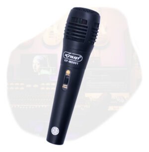 Microfone Dinâmico com Fio Knup KP-M0011 - Karaokê e Palestras