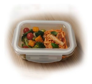 Pote Vidro 1050ml Hermético Trava Marmita Forno Micro