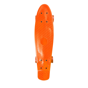 Skate Cruiser Mini Longboard Montado Completo Infantil Laranja
