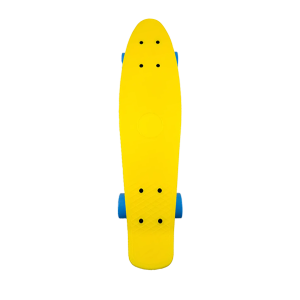 Skate Cruiser Mini Longboard Montado Completo Infantil amarelo