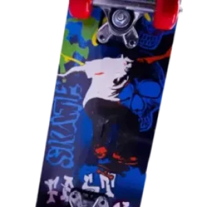 Skate Infantil Semi Profissional Montado Estampado 60cm 45kg